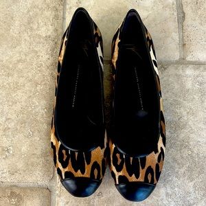 Genuine Giuseppe Zanottti Leopard Flats Size 41